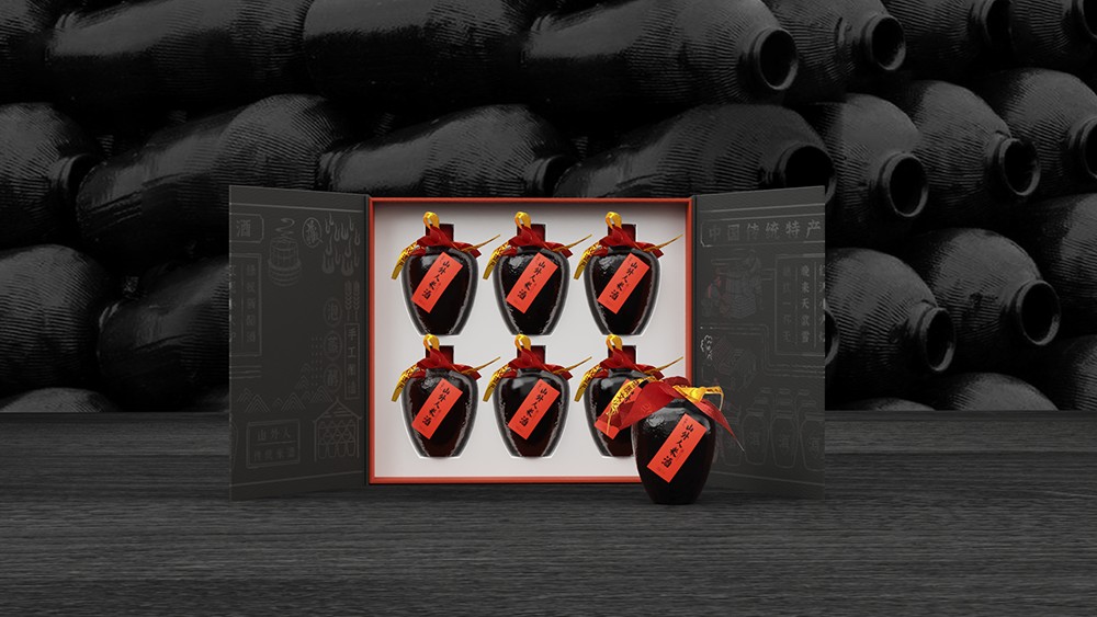 山外人米酒包装设计